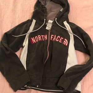 North Face zip up hoodie